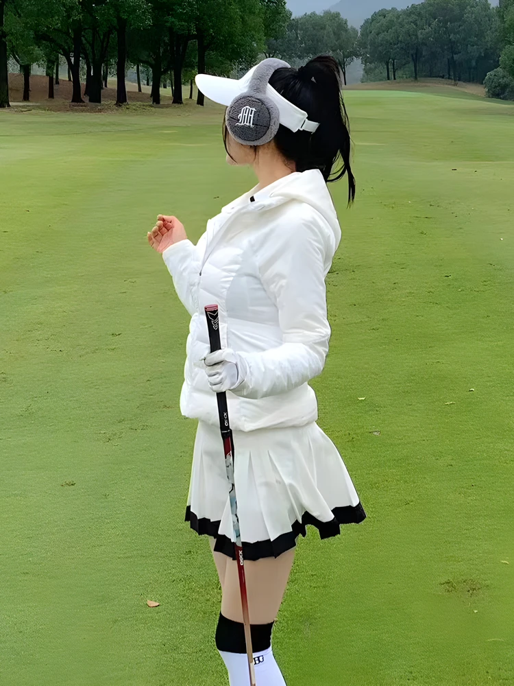 MG Golf femmes automne hiver Thiened Fce doublé minceur haut et pantalon ensemble coupe-vent chaud Golf vêtements vêtements de sport