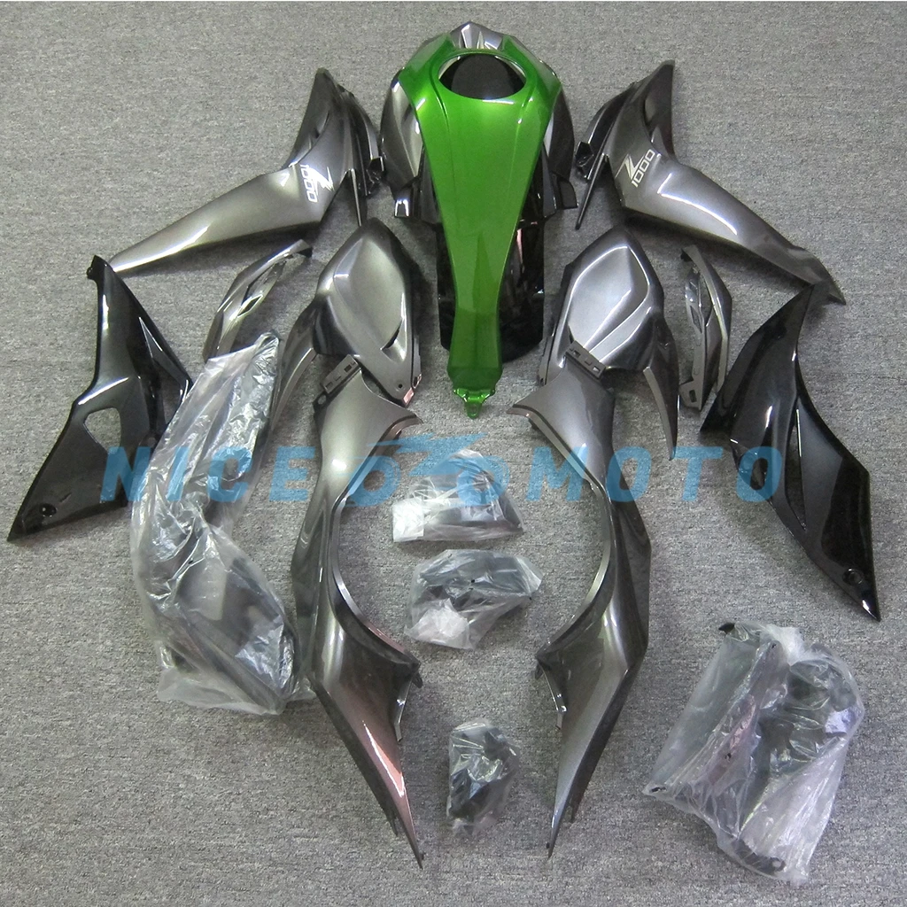 غطاء دراجة نارية أخضر بتصميم جديد مناسب لـ Kawasaki Z1000 2015 2016 2017 2018 2019 Z1000RR Z1000 RR مجموعة هدايا