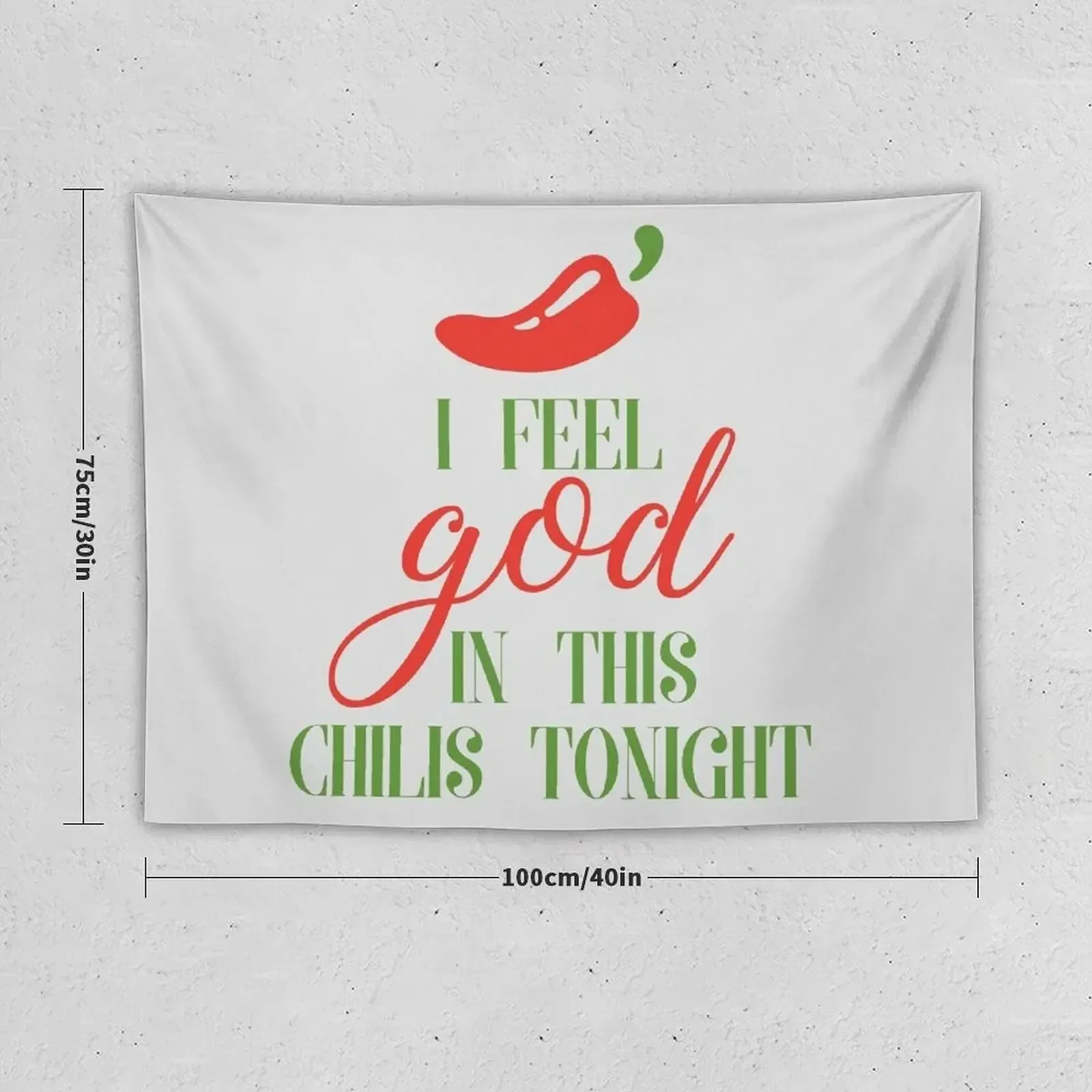 The Office | Pam Beesly | I Feel God In this Chili's Tonight Tapestry Room Decor Decoration For Rooms Tapestry