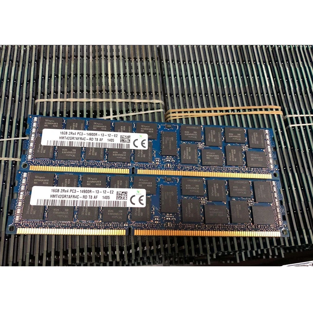 1 pz RAM HMT42GR7AFR4C-RD 16G 16GB 2 rx4 PC3-14900R DDR3 1866 ECC REG Server memoria nave veloce di alta qualità