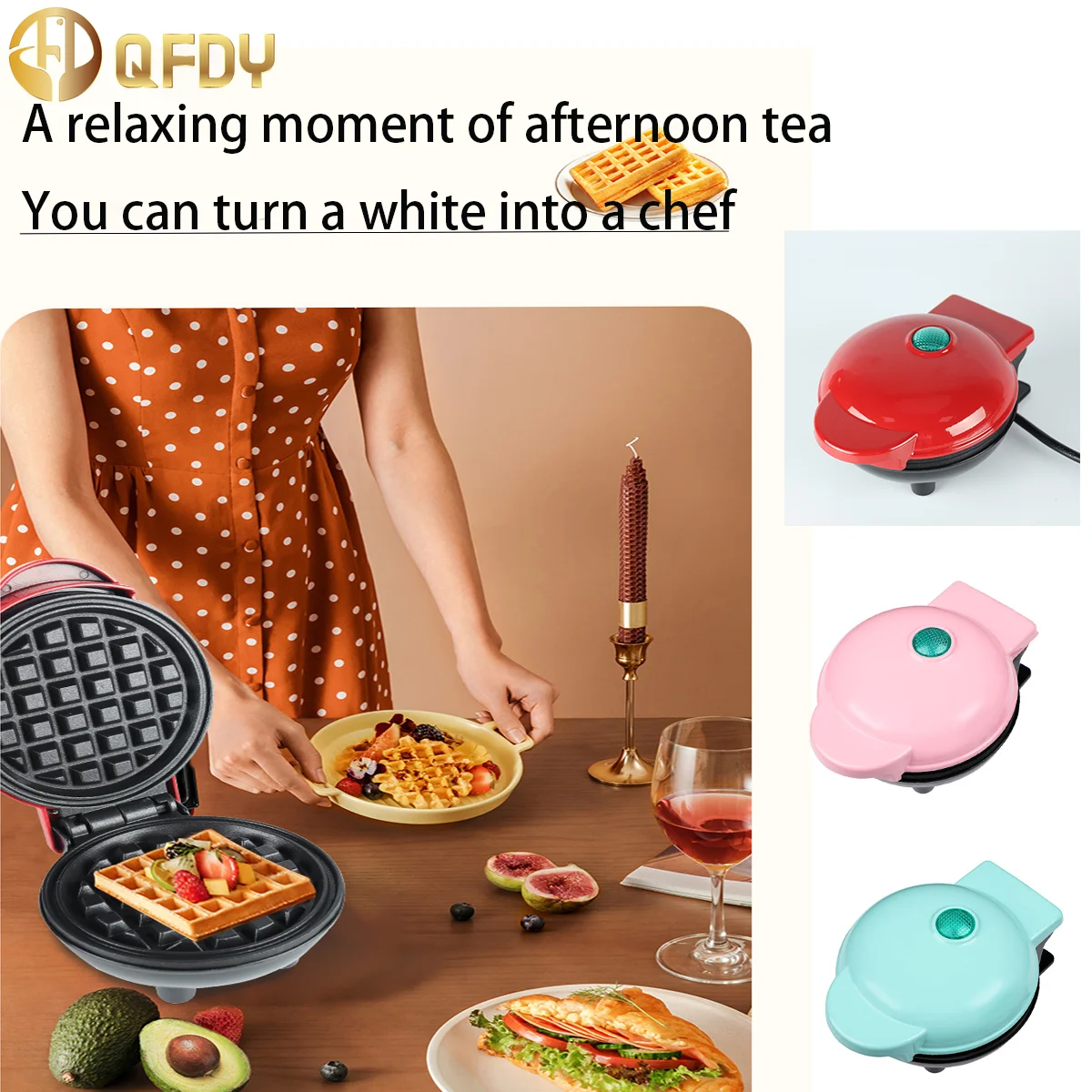 

Waffle Motor Breakfast Non-stick Pancake Pan Egg Kitchen Tools 350W Home Sandwich toaster kitchenware multifunction machine