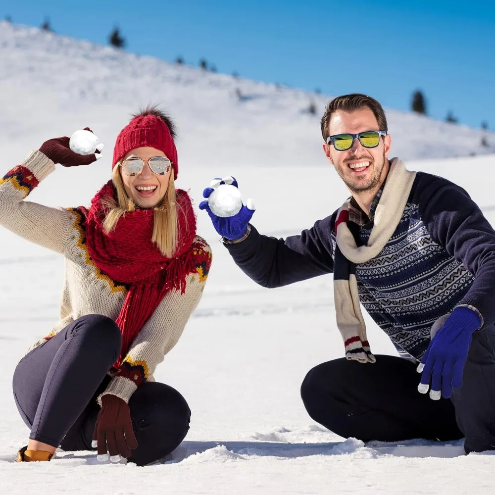 Yahenda 80 زوجًا من قفازات الشتاء 6 ألوان قفازات لمس دافئة قفازات متماسكة قابلة للتمدد مستلزمات التبرع الخيرية المسيحية #6