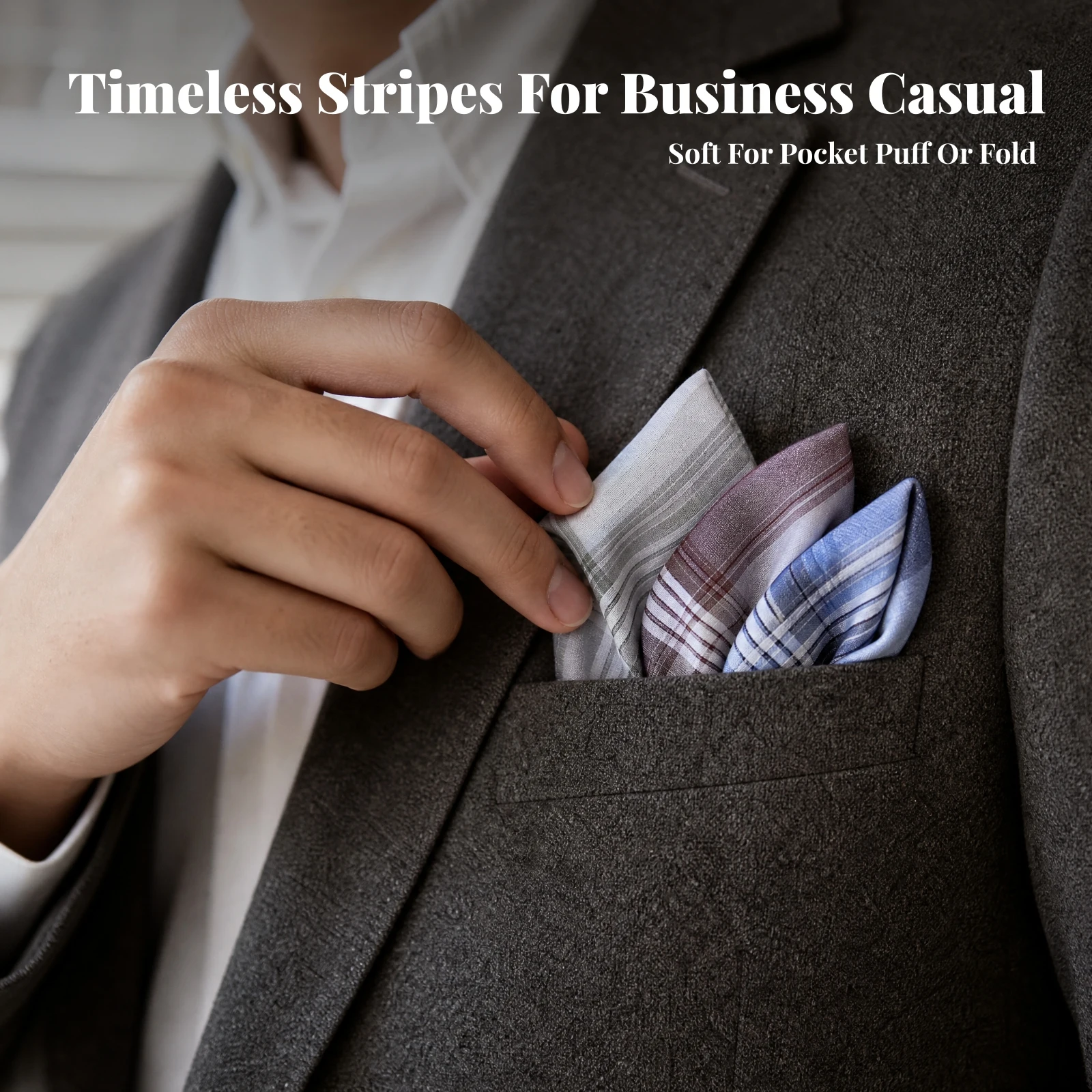 3-pieces-woven-plaid-handkerchief-lightweight-plaid-pocket-square-check-pocket-square-absorbent-hankie-easy-fold-for-formalwear