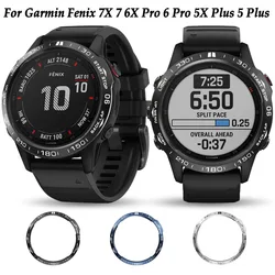 スマートウォッチ用の傷防止金属保護カバー,Garmin Fenix 7,7x,6,6x pro,5,5x plus,保護カバー用のベゼルケース