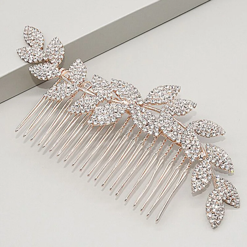 Full Rhinestone Bridal Side Hair Comb Chinese Style Hair Styling Tool Accessories for Birthday Stage Party Hairstyle Making