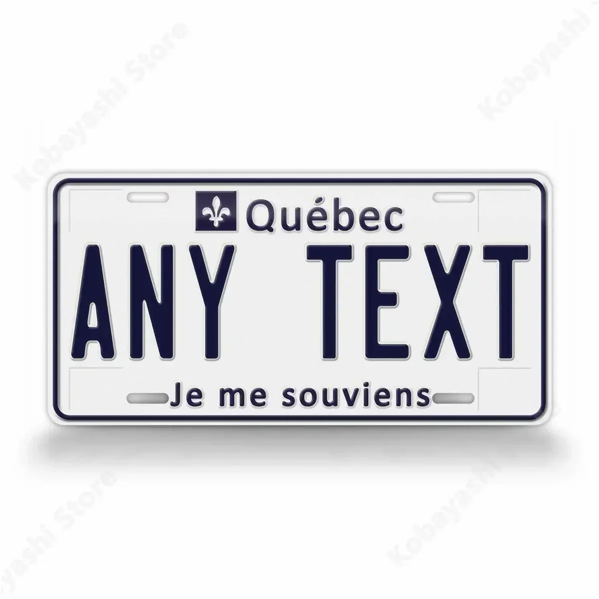 Customized Quebec Canada  Plate Personalized Canadian Je Me Souviens Auto Tag