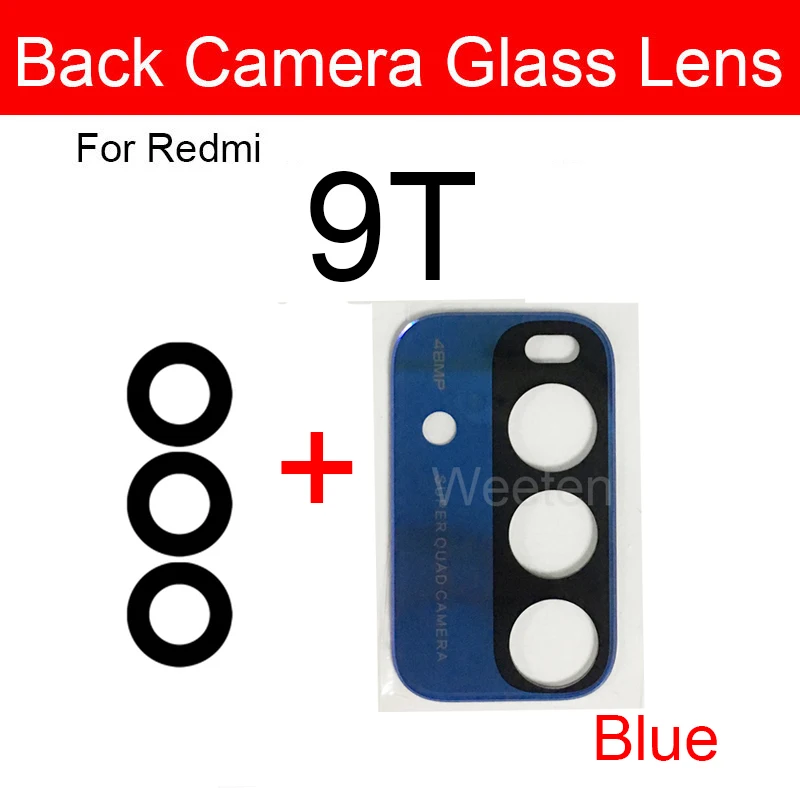 Back Camera Glass Lens For Xiaomi Redmi 9T Rear Camera Glass Lens Repair Replacement Parts