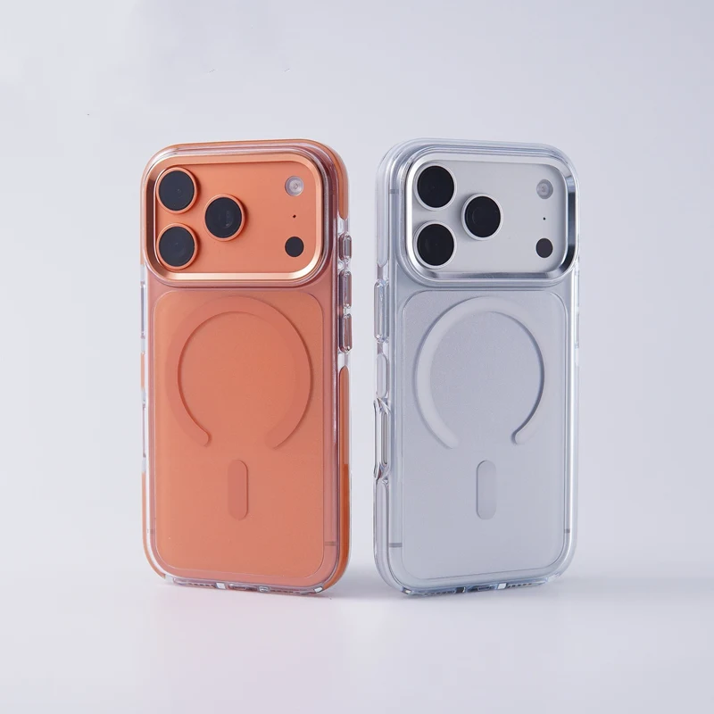 Magnetic Alloy Lens Hit Color Armor Case for iPhone 17Pro Ma
