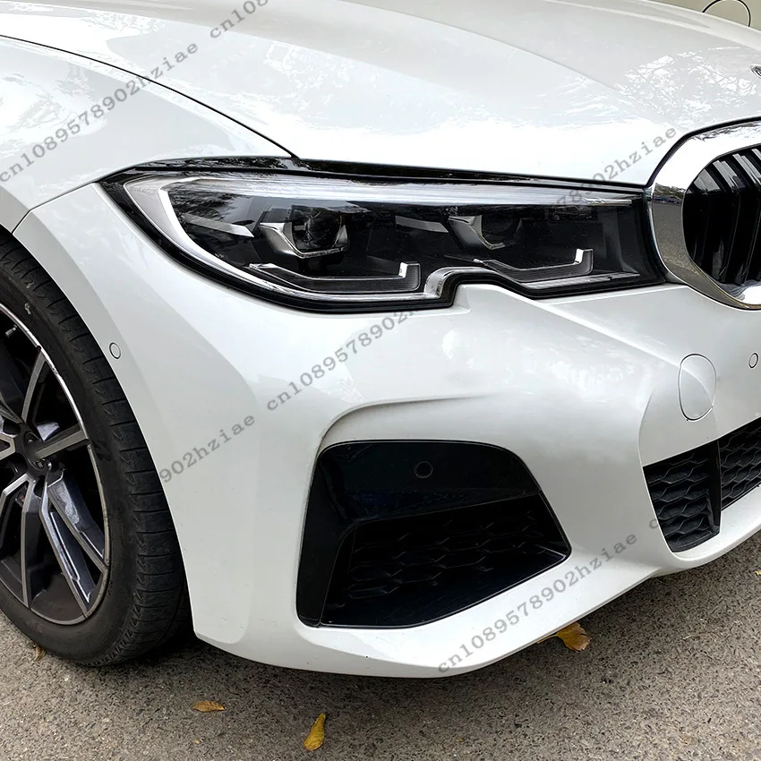 For BMW G20 G21 320i 325i 330i 2019-2025 Sedan / Touring  ABS Glossy Black Car Evil Headlight Eyebrows Eyelid Body Kits Tuning view 4