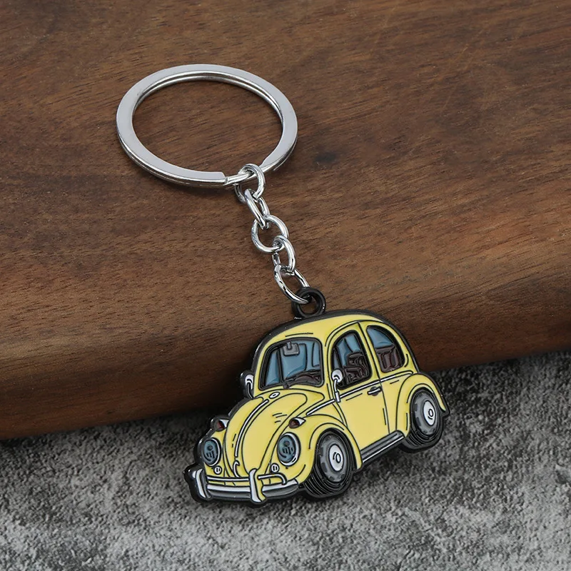 1PC Trendy Key Ring MINI Car Keychain with Cool Charm, Beetle Bug Car Keychain Decorative Accessory for Bags & Backpacks Gift view 4