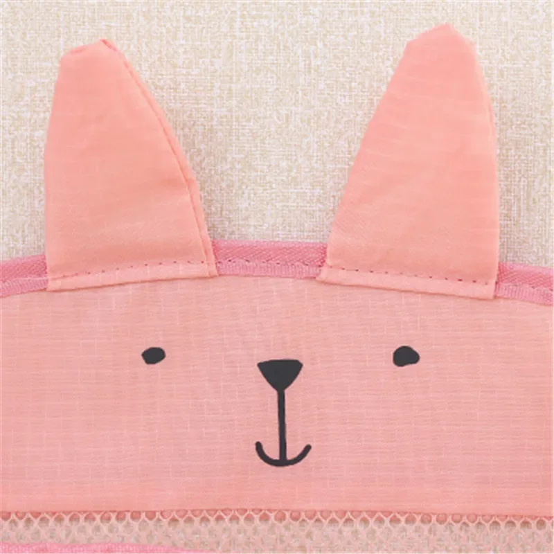 Baby bath toy mesh bag — suction design storage net with cartoon animal shapes for bathroom or sand toys 3