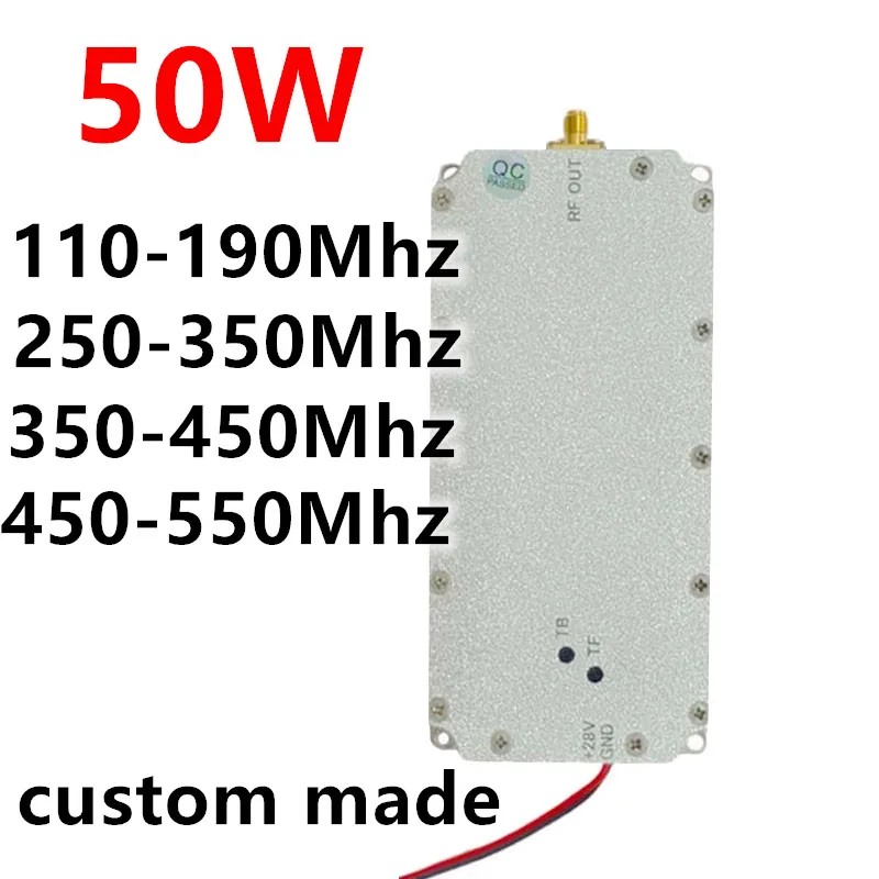 

Customized 50W low frequency RF module power amplifier 110-190M250-350M350-450M450-550M100MHZ200MHZ300MHZ400MHZ500MHZ600MHZ