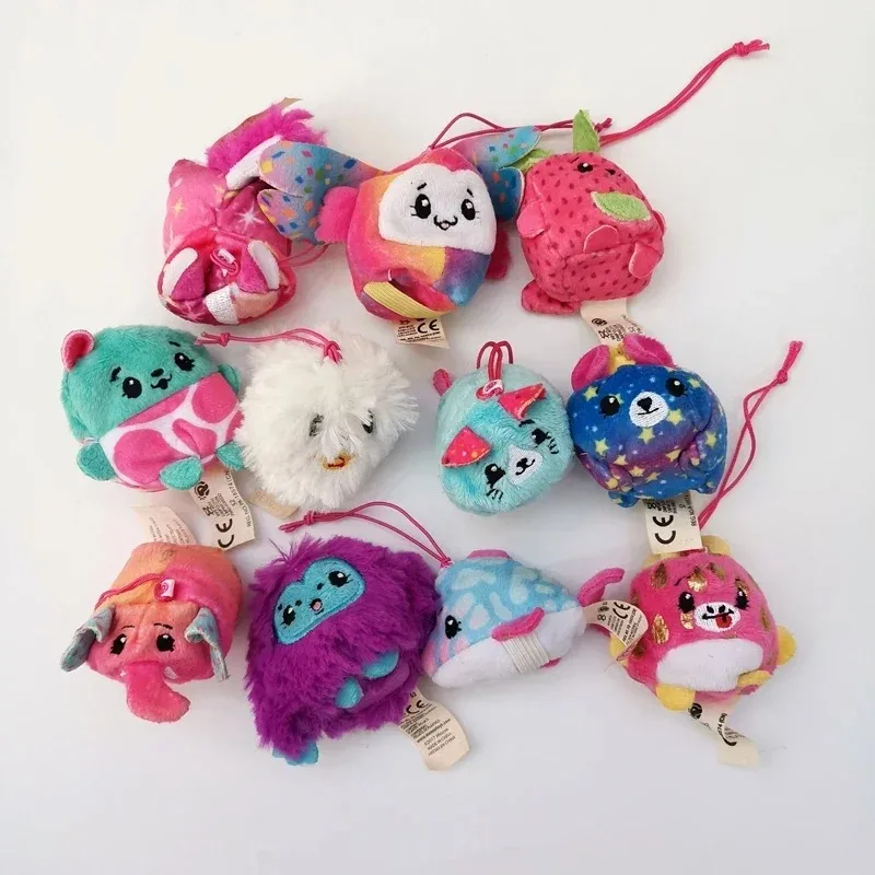 10pcs Mosse surprise small plush doll Original pikmi popsFantasy Figure Scented Cute Animal Plush Stuffed Rare Doll Pendant Gift