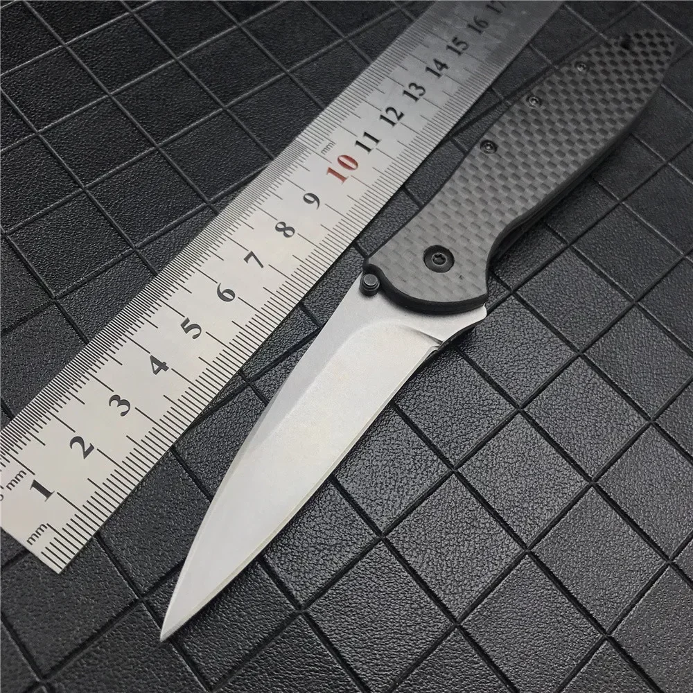 

Ks 1660 Ken лук Leek Flipper складной 14C28N рукоятка из углеродного волокна с простым лезвием тактическая внешняя искусственная