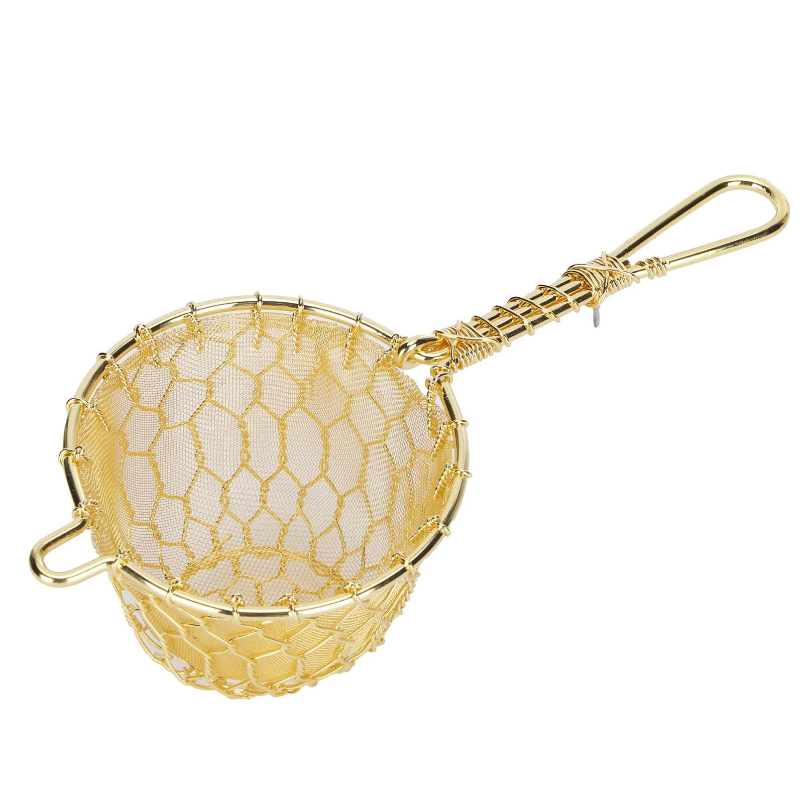 

Медный фильтр для заварки чая, многоразовый фильтр для чайника с вкладышами и длинной ручкой для чайника, фильтр для заварки чая, ситечко для заварки чая