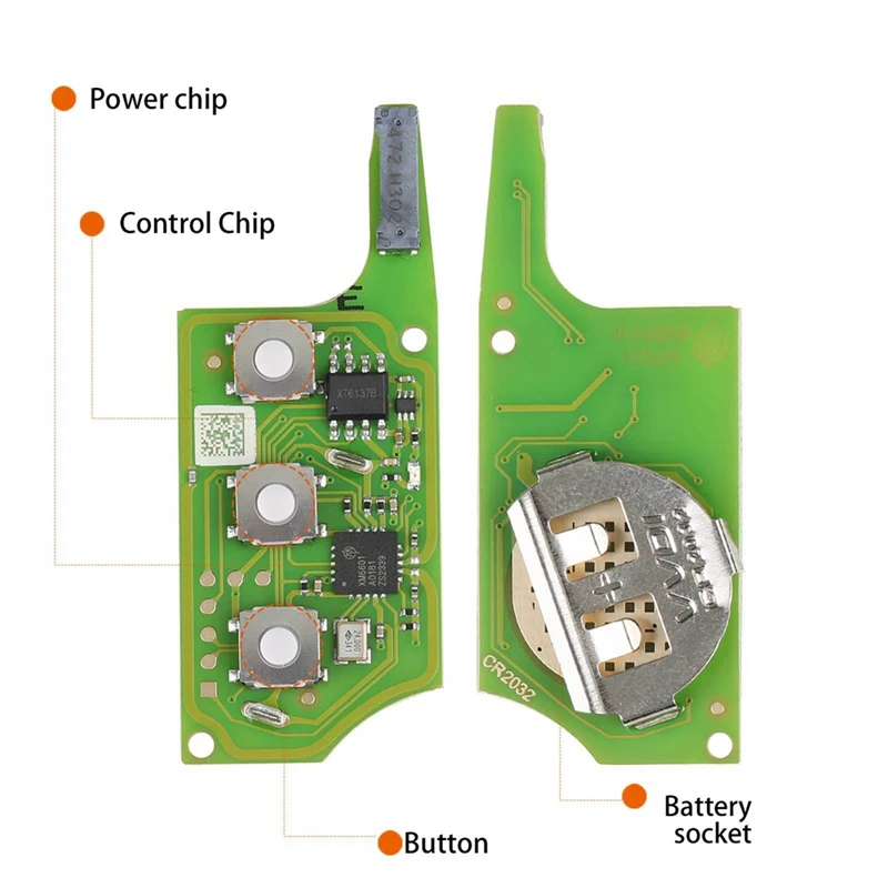 Xeb510en Is Geschikt Voor Volkswagen B5 Type Super Afstandsbediening Met Xt27b Super Chip 3-Key Vvvdi Afstandsbediening Sleutel