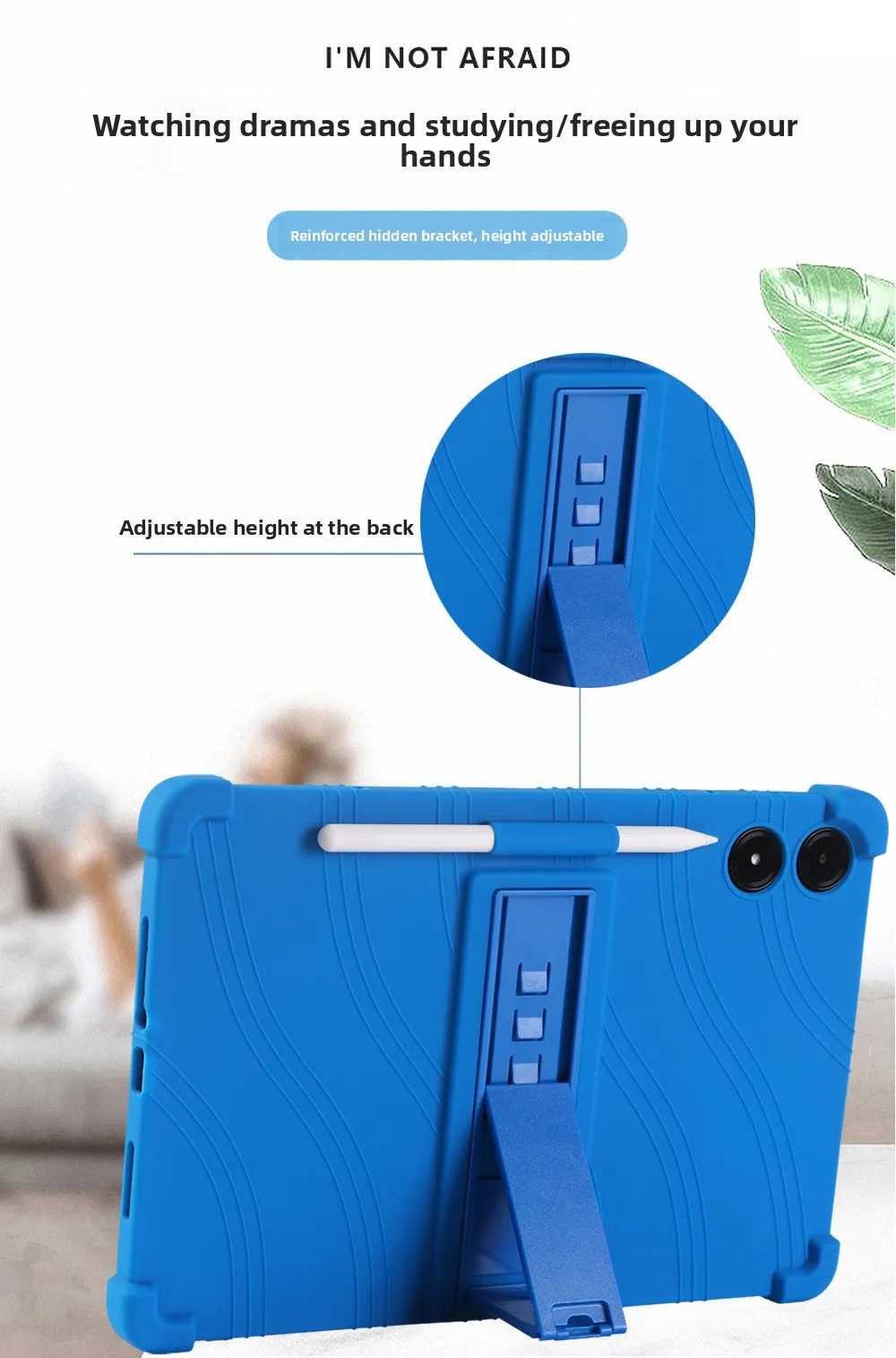 Stoßfeste TPU-Hülle für Redmi Pad Pro 12.1 2024, Vollständiger Schutz mit Ständer, in Mehreren Farben – Detail 4