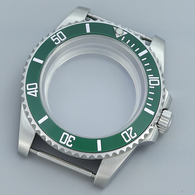 

40mm NH34 NH35 NH36 NH38 NH39 NH70 Miyota 8215 ETA 2824 PT5000 Movement Silver Watch SUB GMT Case Ceramic Bezel Sapphire Crystal