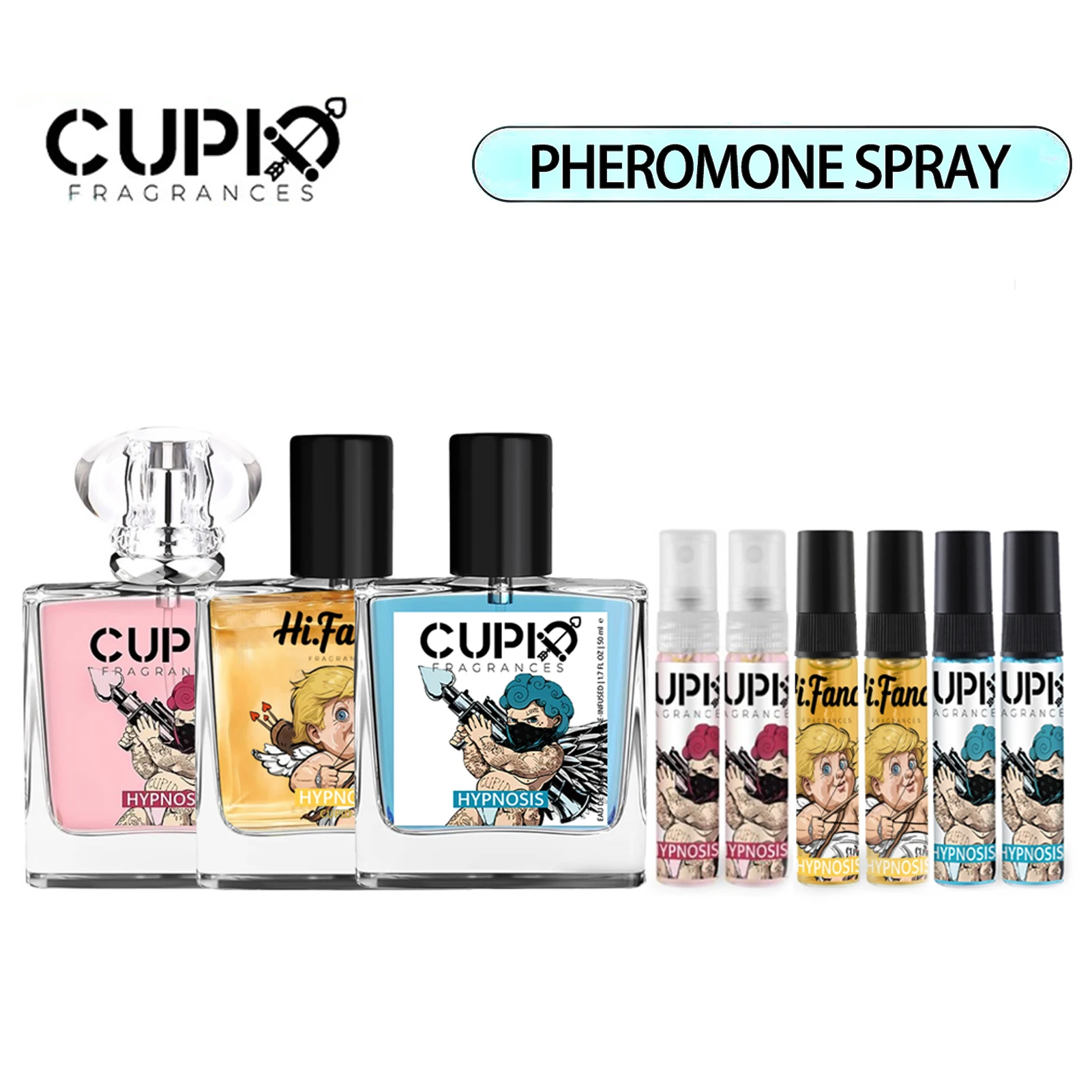 Cupido 2 en 1, Perfume Original único para hombre, declaración con fragancia, verde celeste, regalos misteriosos para el Día de San Valentín para mujer