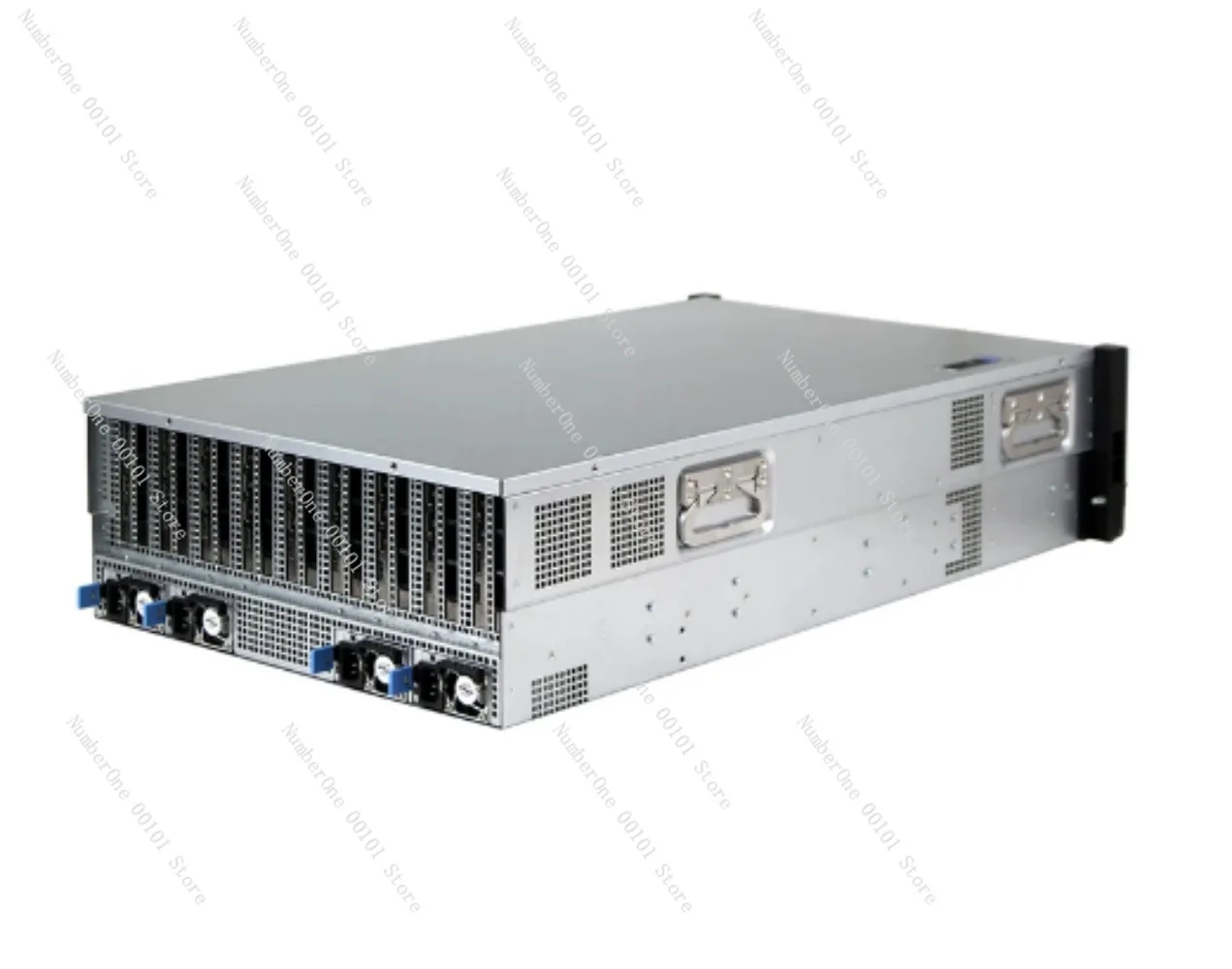 4U 8 9 GPU Cards Rack Server Case Chassis Platform 3+1 Redundant Power Supply ATX Form Factor for Rig Mining Server Red