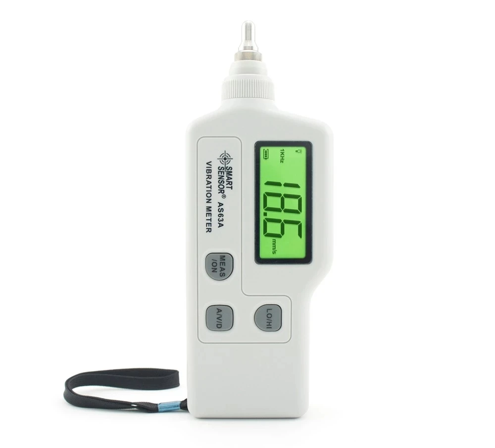 Pengukur getaran portabel Sensor pintar AS63A, akselerasi/pergeseran/kecepatan pengukur getaran penganalisis vibrometer