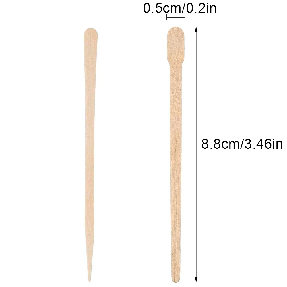 100PCS Woman Wooden Hair Removal Stick Disposable Depilation Spatula Wax Sticks Wood Face Eyebrows Waxing Spatula Beauty Tools