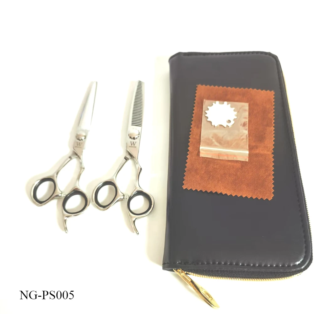 NEW  WMARK NG-PS005  Professional Hair Scissors Barber 2 in 1 Flat Teeth Scissors 9CR18 Hair Scissors Set