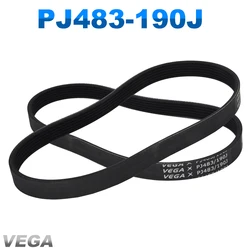 VEGA V-Belt PJ483 190J Rubber Belt 3/4/5/6/7 Ribs For DIY RC Model Motor Transmission Belt