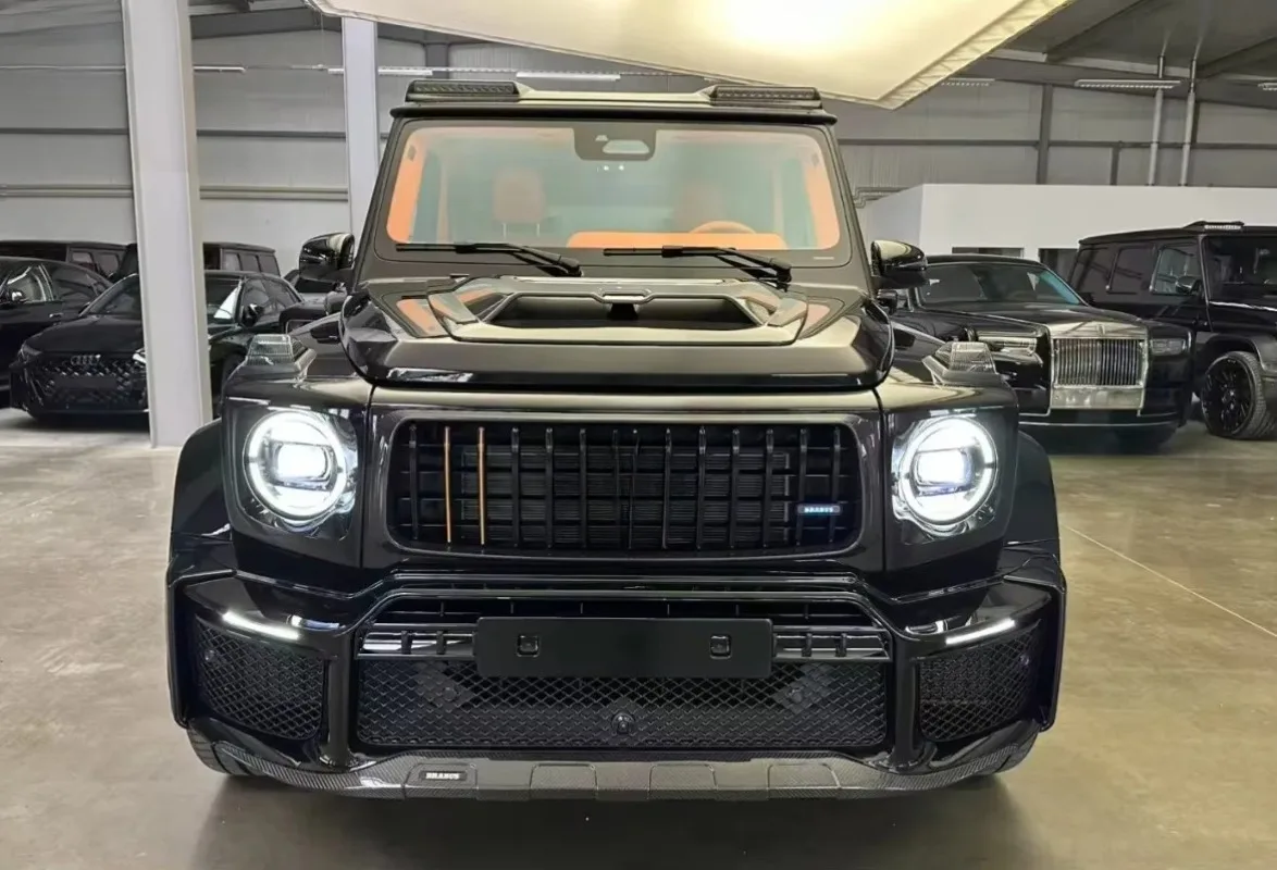 غطاء محرك السيارة عالي الجودة طراز B800 غطاء محرك السيارة من ألياف الكربون الجافة لفئة G W465 W464 G63 G500 G65