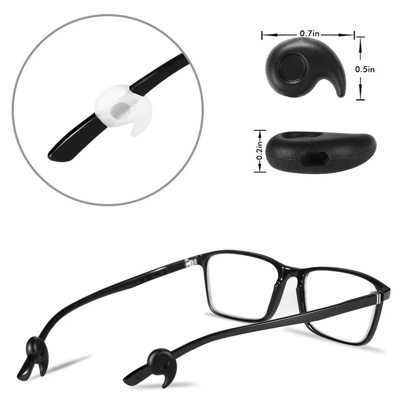 NEW-16 Pairs Eyeglasses Retainers Anti-Slip Eyeglass Holder Comfort Ear Grip Hooks Protectors For Spectacle Sunglasses