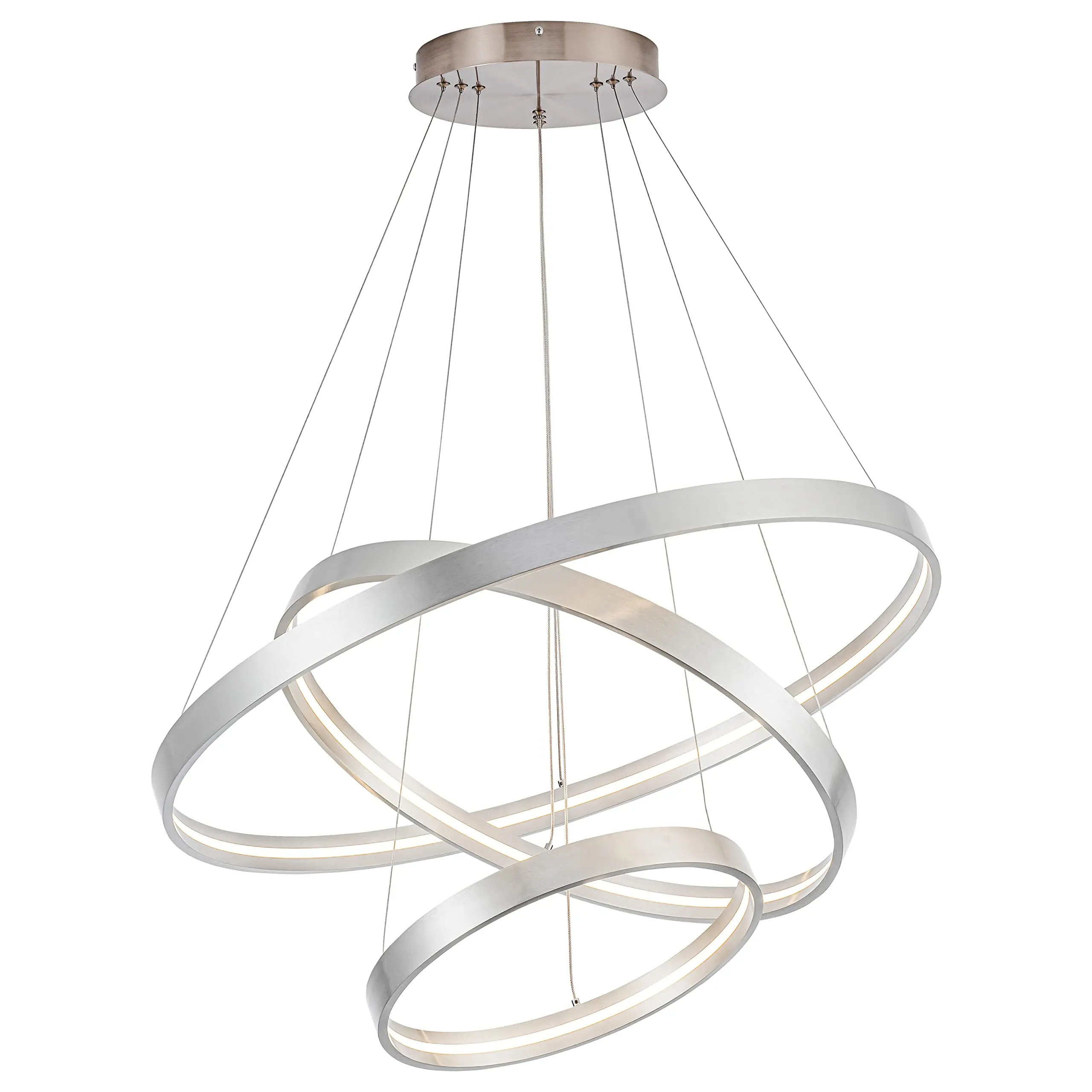 

Modern Stainless Steel LED Ceiling Lights Indoor Decorative Oval Lamps Adjustable Height for Home Living Room Hot Selling