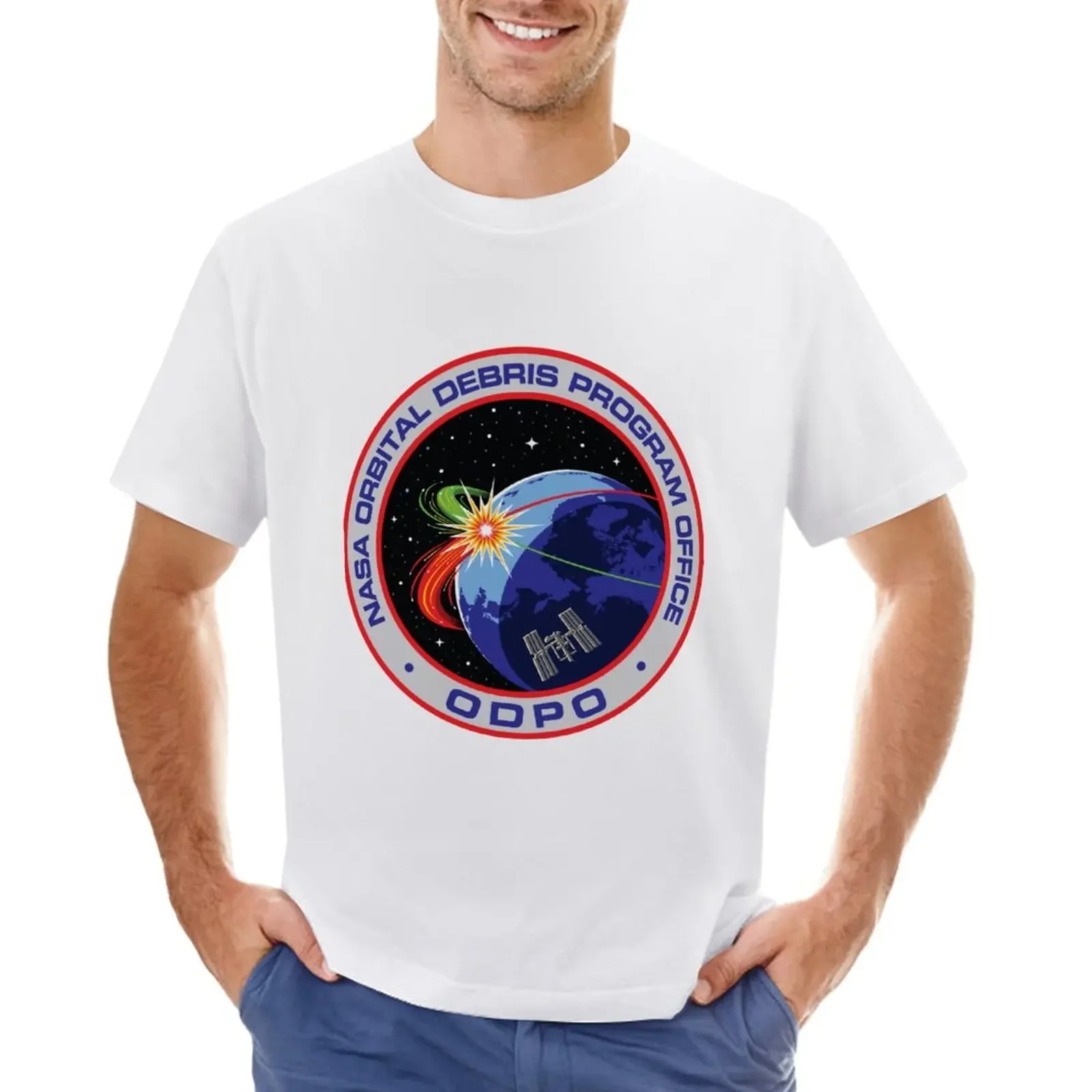 Orbital Debris Program Office Logo T-Shirt blacks kawaii clothes plus sizes hippie clothes Men's t-shirt