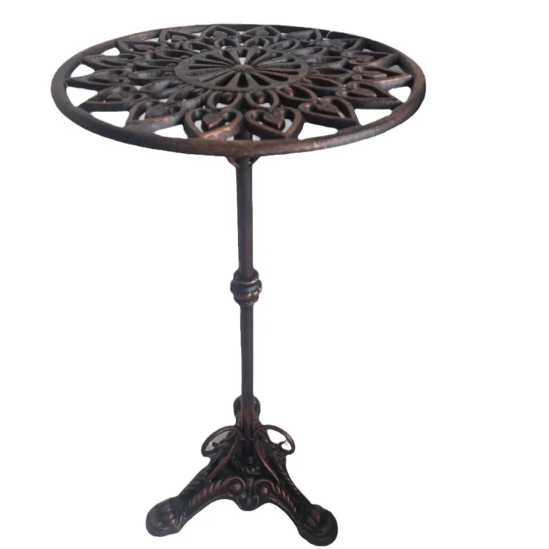 

European cast iron retro flower pot base tray, outdoor courtyard garden lift, flower plate rack
