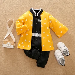 Baby Boy Clothes Onesie Costume Romper Jumpsuit Cartoon Cosplay Toddler Infant Spring and Autumn 0-18 months Newborn Long Sleeve