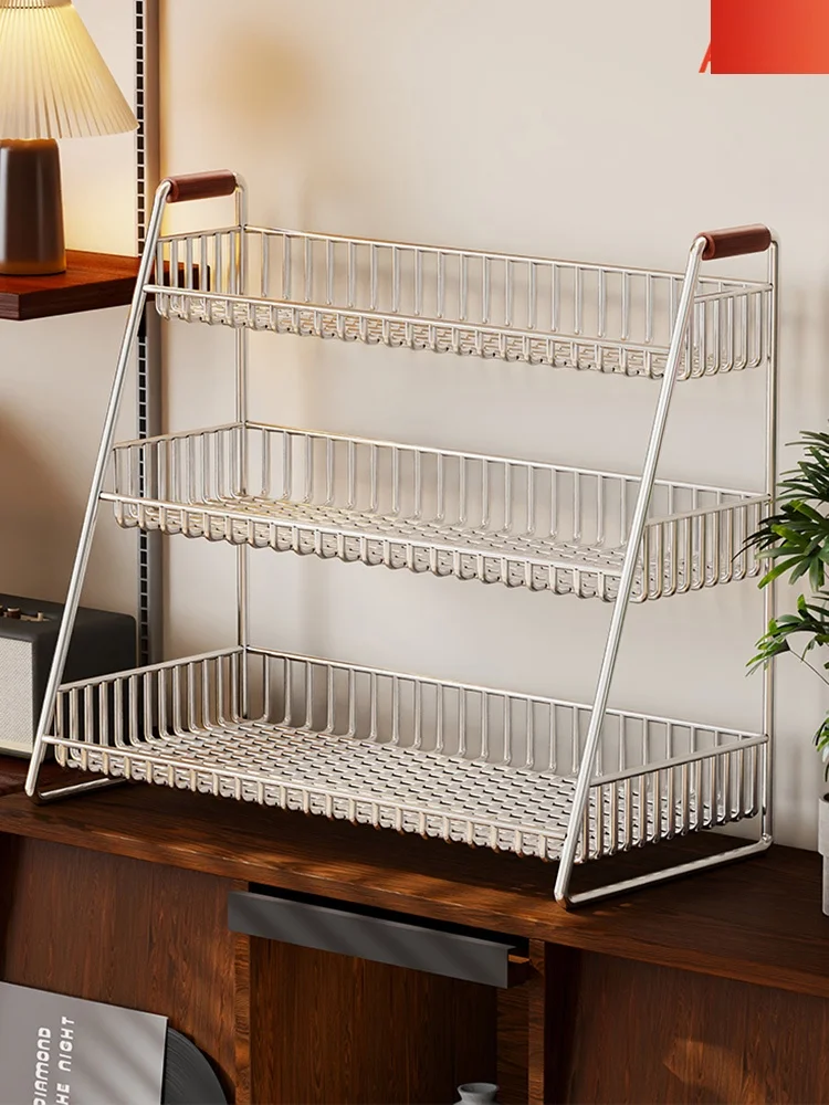 

Creative Trendy Multi-Layer Cup Holder Desktop Tea Room Wine Glass Drainage Ra Wood Material No Installation Required