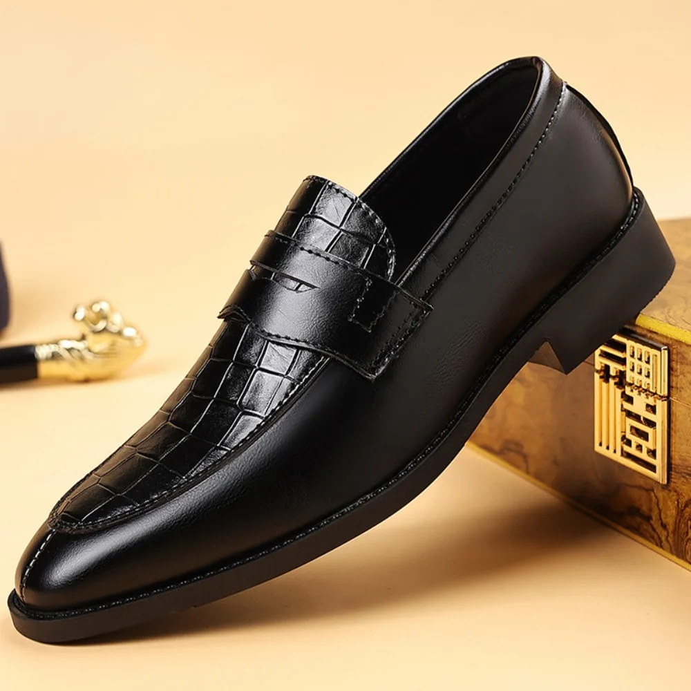

Loafers Shoes for Man Pointed Leather Shoes Men's New Business Dress Casual Shoes Men's Large Size 46 47 48