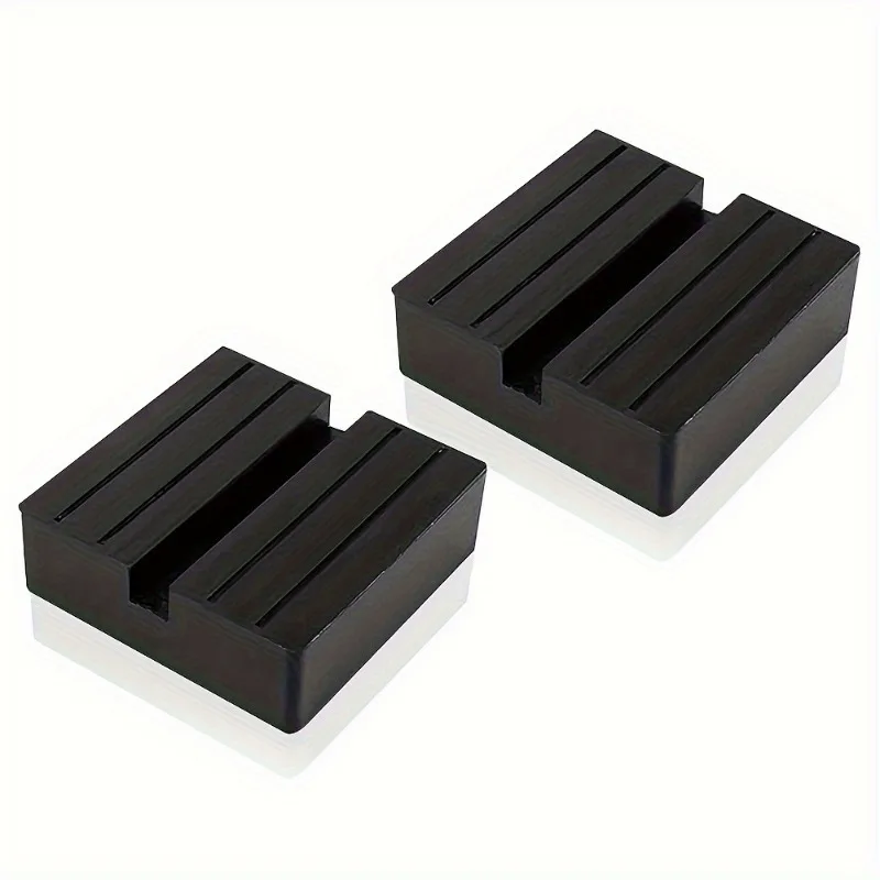 2pcs Car Jack Rubber Pads - 75mm Heavy-Duty Damping Blocks for Stable Lifting, WummiPad Compatible, Automotive Accessory Adapter