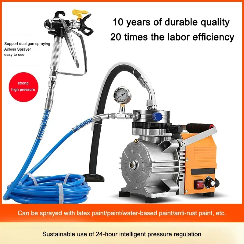 High Pressure Paint Sprayer Airless Paint Machine Paint Latex Spray Gun Brushless Portable Automatic Engineering Spray