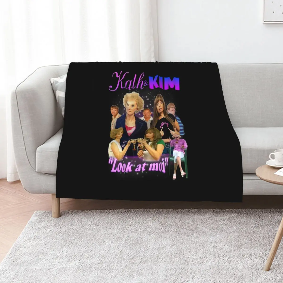 KATH and Kim Bootleg Throw Blanket cosplay anime Decorative Sofas Sofas Decorative Throw for winter Luxury Throw Blankets