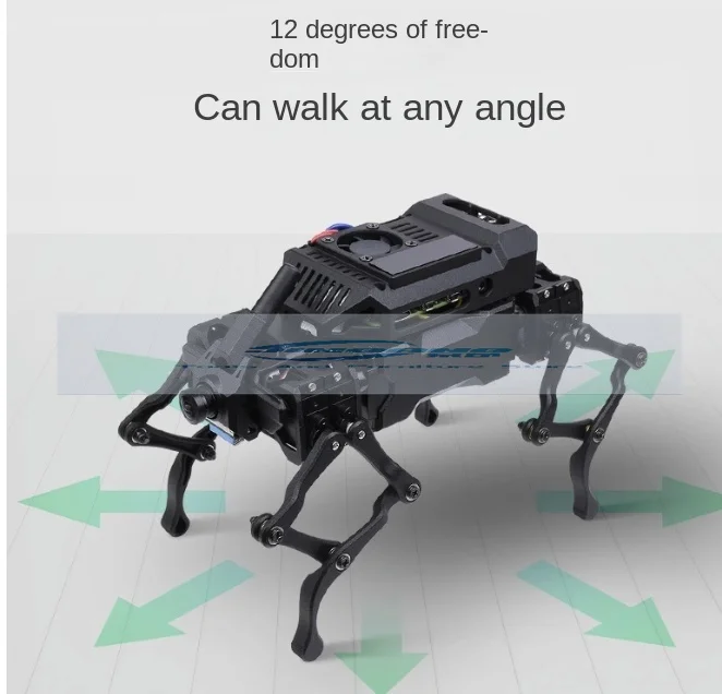 12-Degree-of-Freedom Bionic Quadruped Robot Dog Open Source Face Recognition Based on Raspberry Pi