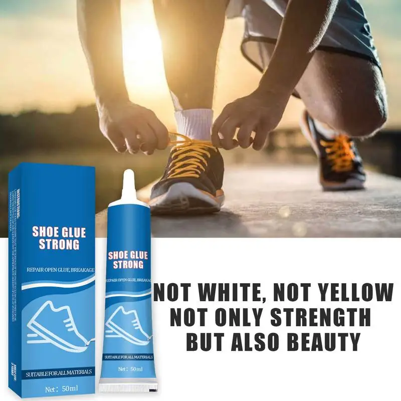 Shoe Repair Adhesive 50g Shoe Bond Glue Sneaker Fix Glue Professional Grade Quick Dry Low Odor High Temperature Resistant For