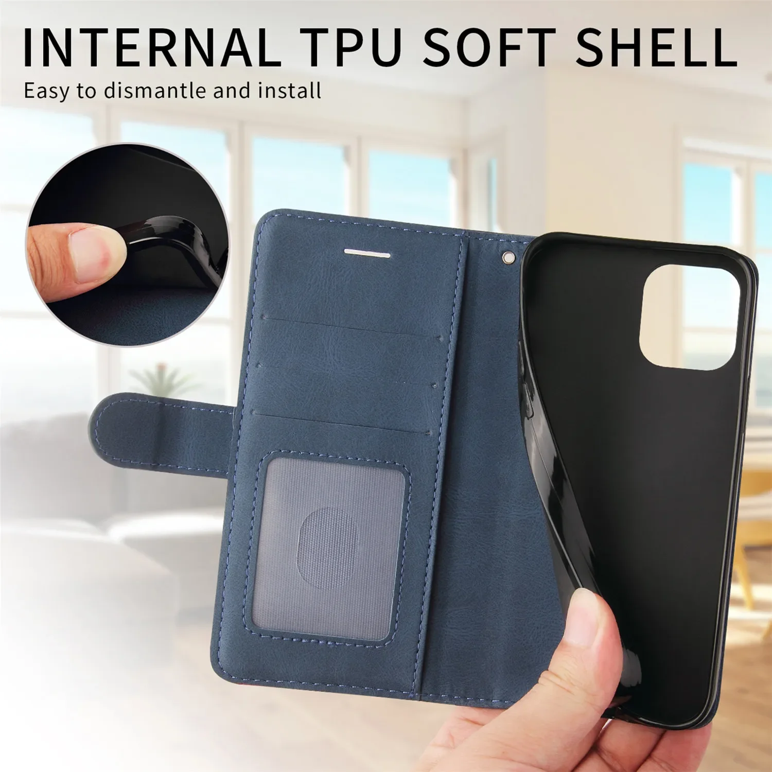 Leather Wallet Phone Case For Xiaomi POCO M6 M5 M4 M3 Pro F5 F4 GT F3 X6 X5 X3 NFC Holder Magnetic Flip Stand Phone Book Cover
