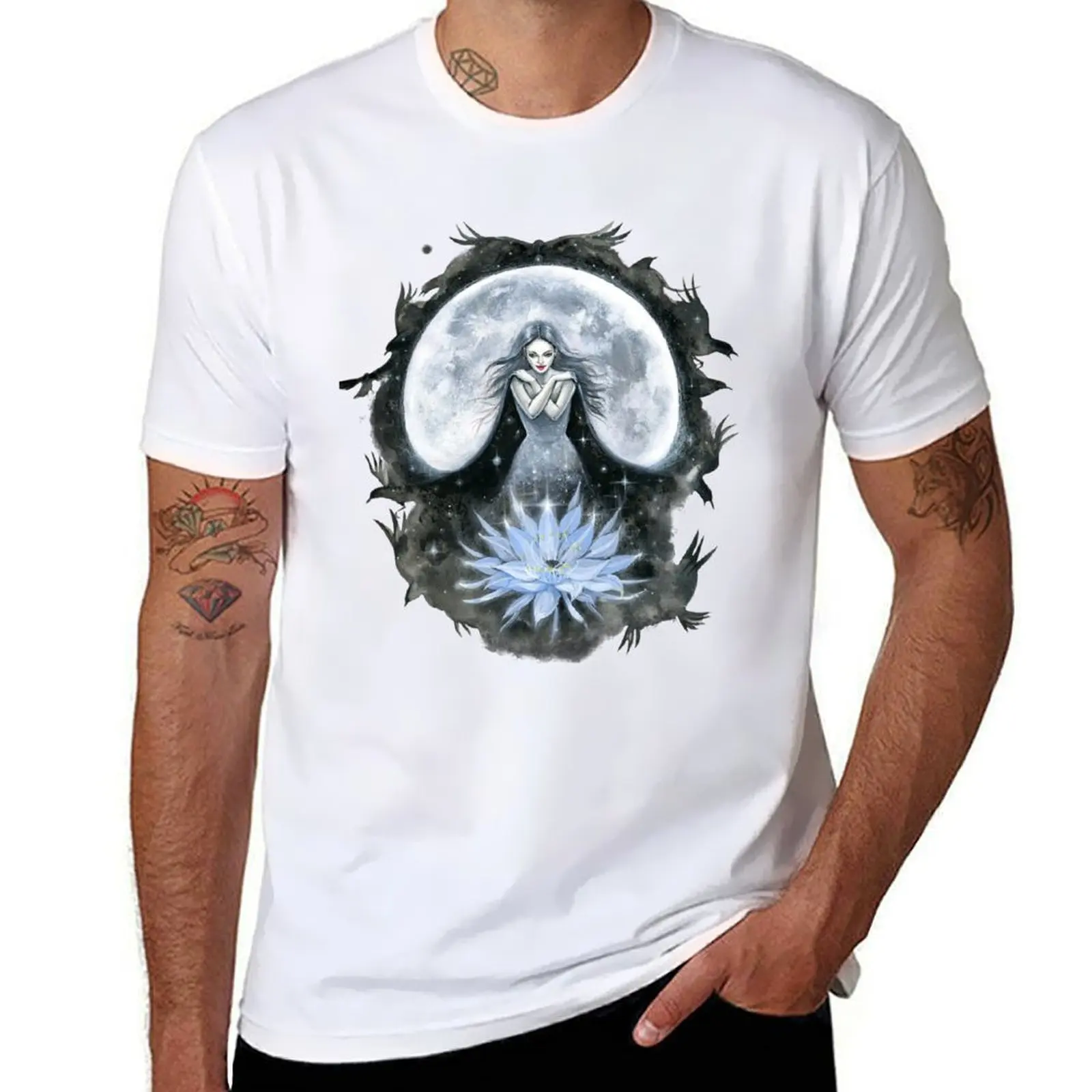 

Queen of Night. Fantasy art. T-Shirt t shirts for man cotton funny man t shirt cotton T-Shirt
