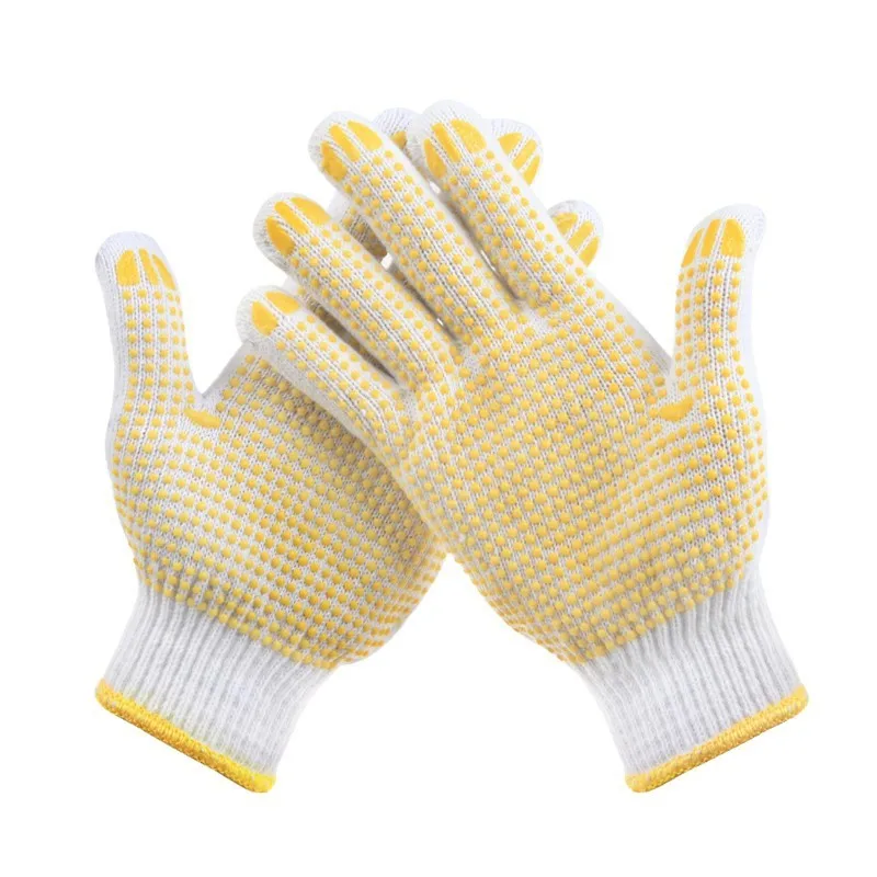 1 Pair Labor Protection Cotton Gloves,Sweat Absorbent And Breathable,Work Labor Protective Gloves, Household Cleaning，New