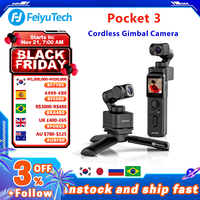 FeiyuTech Feiyu Pocket 3 Cordless Detachable 3-Axis Stabilizer Gimbal Camera 4K60fps Footage Magnetic Attach AI Tracking Follow