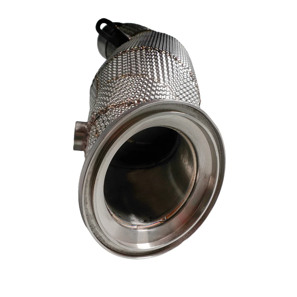 325i G20 B48 for 2019+ for  G20 B48 New Heat Shield Exhaust Downpipe with Three Way Catalytic Converter view 2