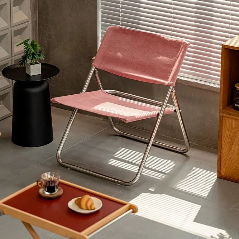 LTT Modern Balcony Outdoor Fishing Camping Backrest Chair Simple Lunch Break Lounge Stool