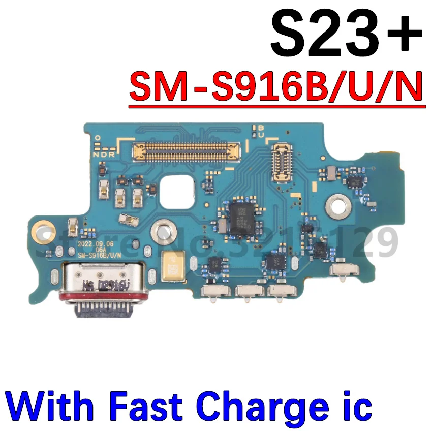 USB Port Charging Board Dock Connector Charger For Samsung Galaxy S23 Ultra S23+ S23 FE S711 S918 S916 Motherboard Flex Cable