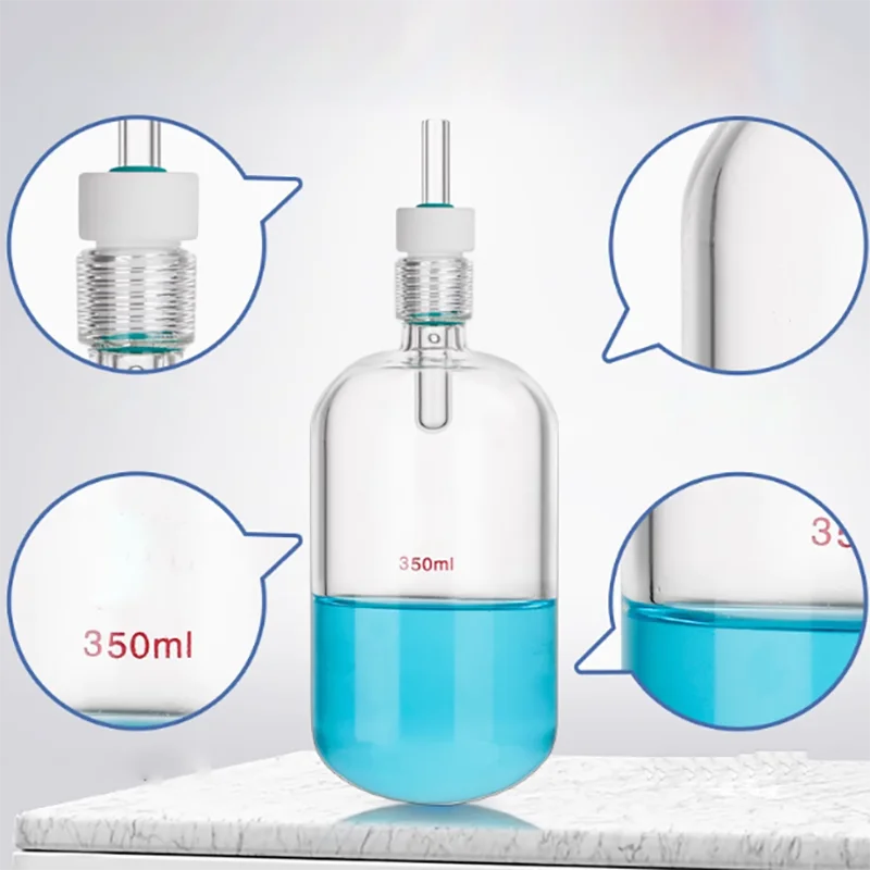 

High temperature resistant glass air tube pressure bottle vacuum interface vacuum hydrolysis tube thick wall pressure bottle