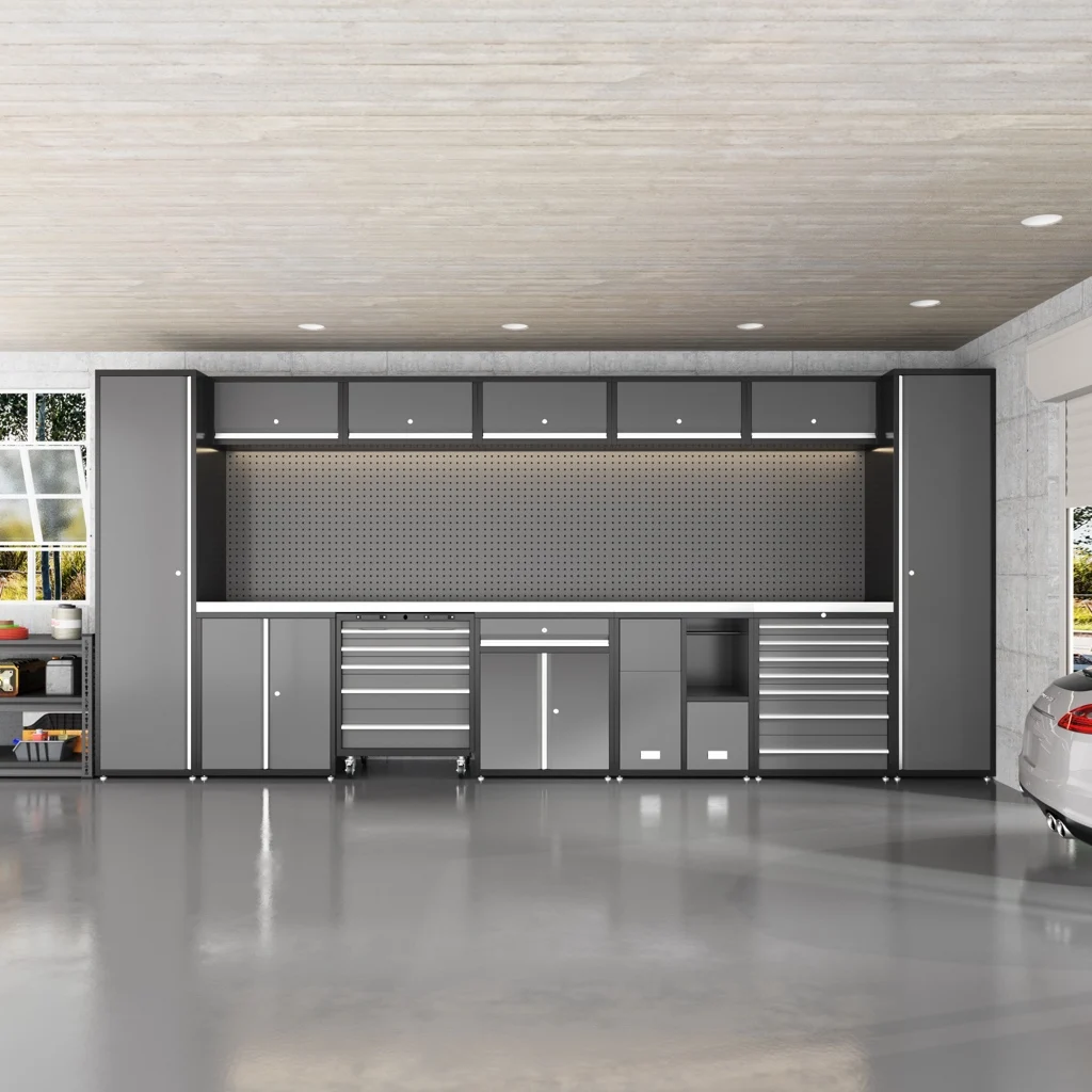 ODM Factory Customized Combined Metal Workbench With Modular Storage System